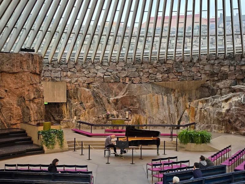 View of Temppeliaukio Church in Helsinki, HEL