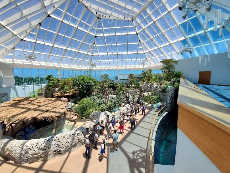 View of Texas State Aquarium in Corpus Christi, TX