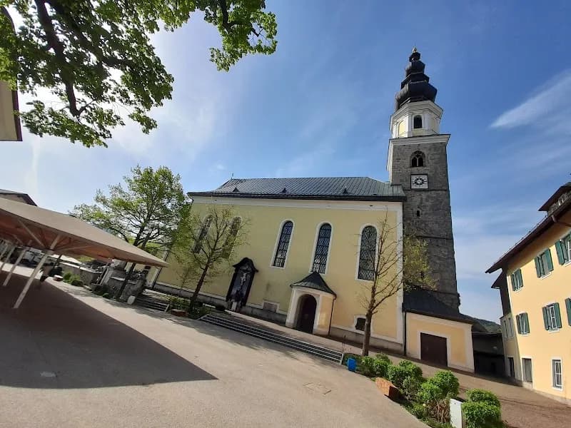 View of Thalgau Gemeindekirche Playground in Thalgau, Salzburg