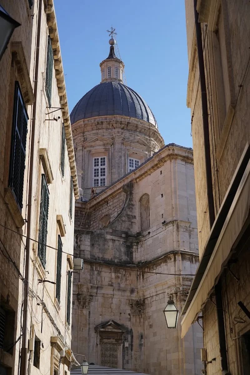 View of The Cathedral of the Assumption of the Virgin Mary in Dubrovnik, DN