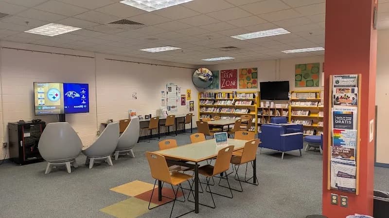 View of The Cockeysville Branch of the Baltimore County Public Library in Lutherville-Timonium, MD