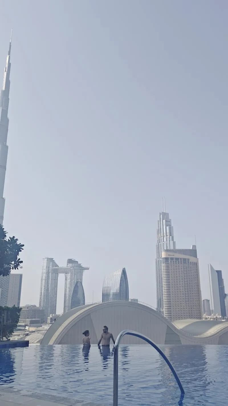 View of The Pool Lounge at Address Dubai Mall in Downtown Dubai, Dubai