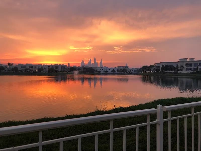 View of The Springs Cycling Track in The Springs, Dubai