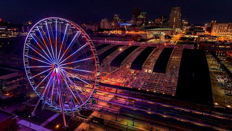 The St. Louis Wheel ferris wheel in St. Louis, MO