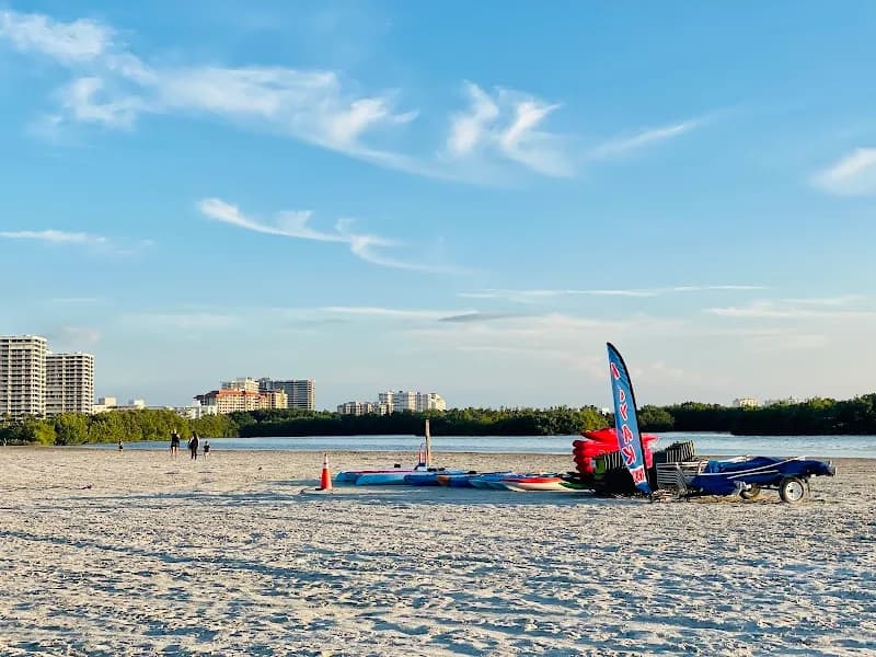View of Tigertail Beach in Naples, FL