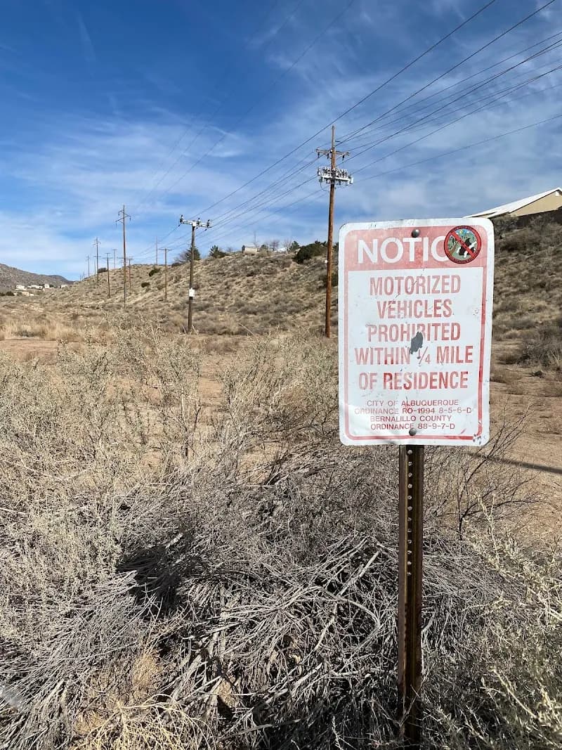 View of Tijeras Arroyo Trailhead in Tijeras, NM
