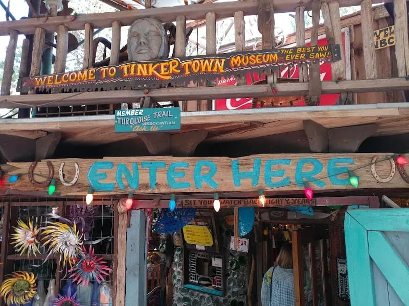 View of Tinkertown Museum in Cedar Crest, NM