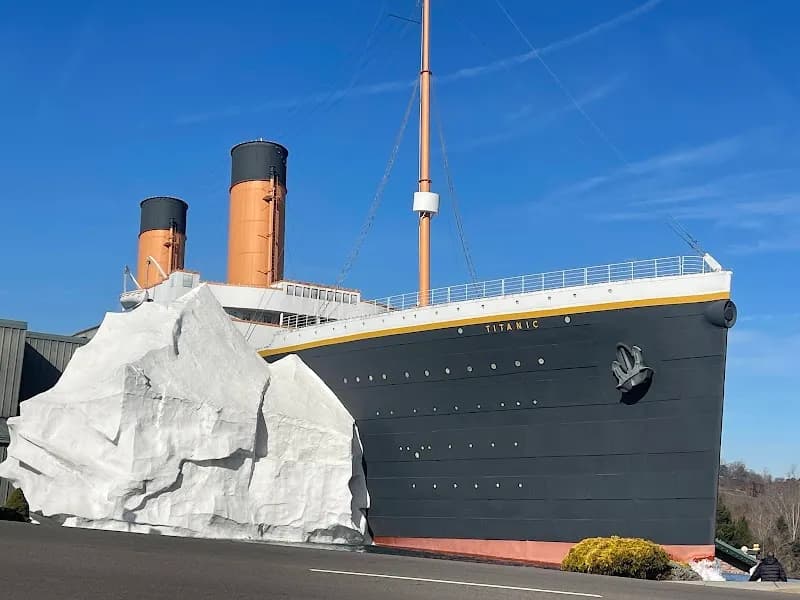 View of Titanic Museum Attraction in Pigeon Forge, TN