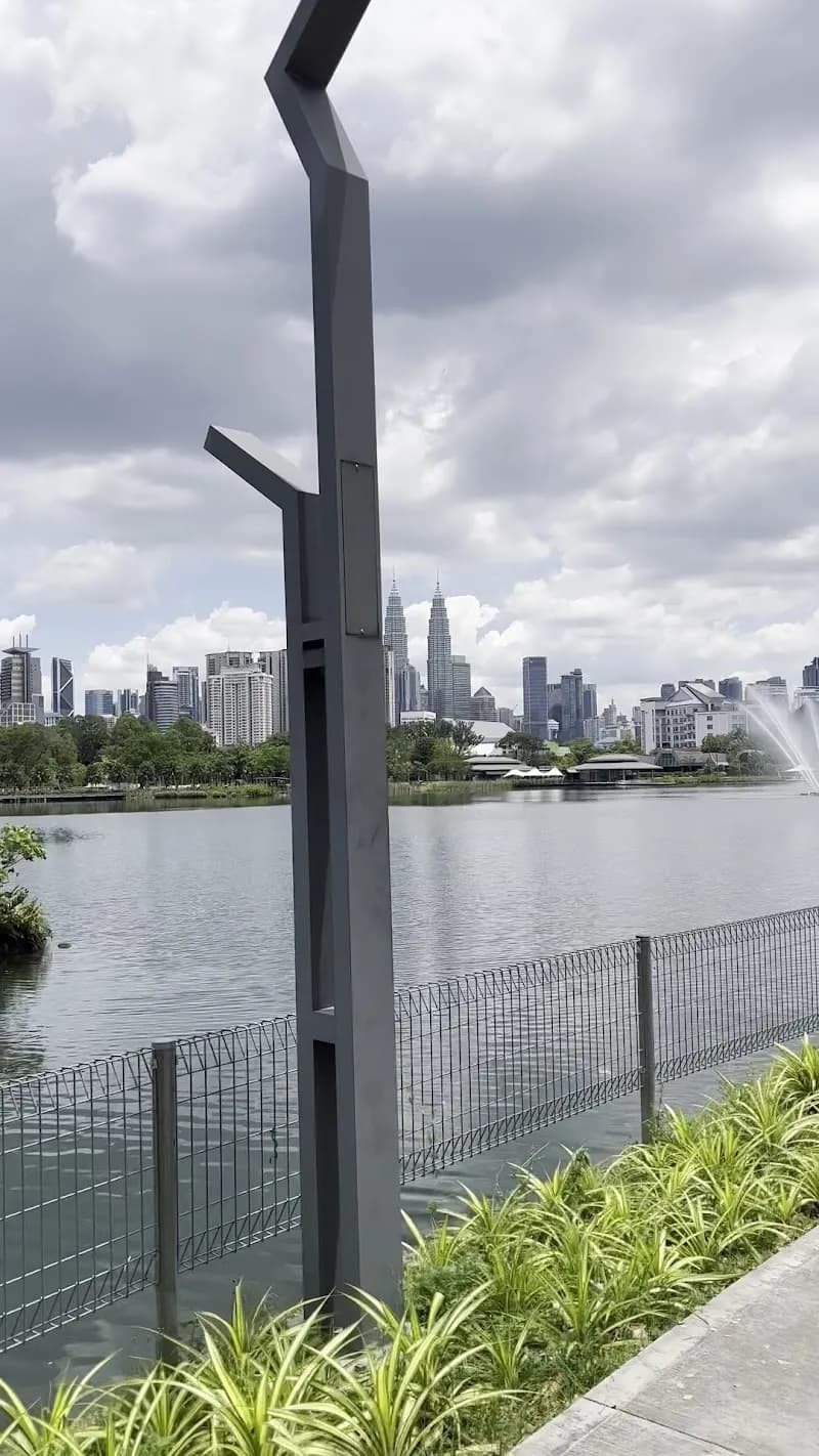 View of Titiwangsa Lake Gardens in Kuala Lumpur, KL