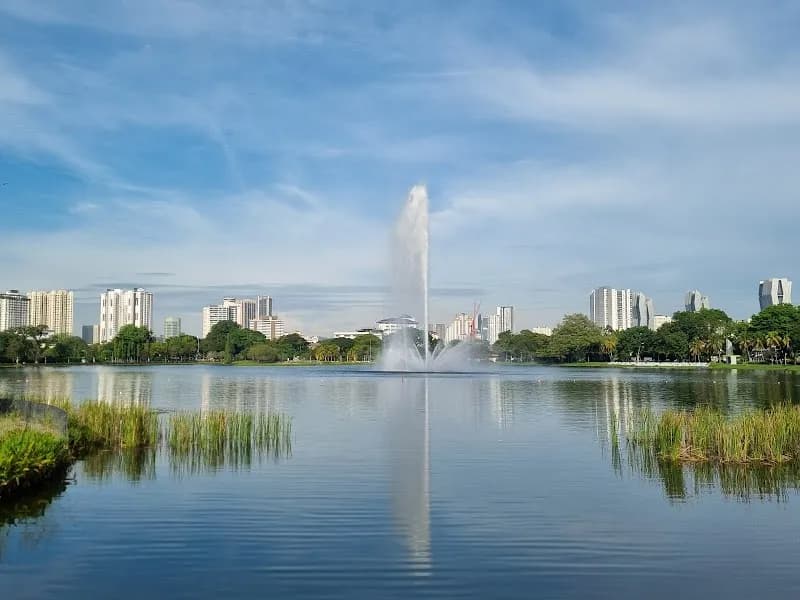 View of Titiwangsa Lake Gardens in Kuala Lumpur, KL