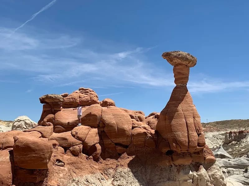 Toadstool Hoodoos scenic spot in Moab, UT