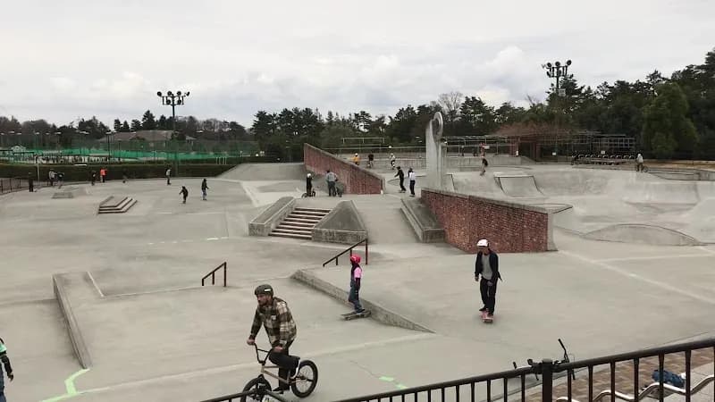View of Tobuki Sports Park in Hachioji, Tokyo