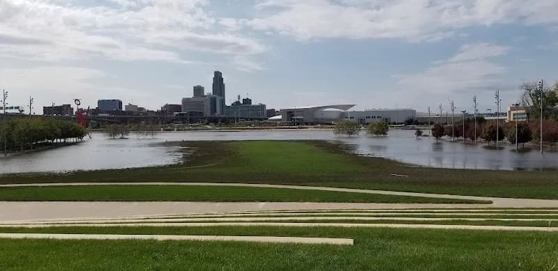 View of Tom Hanafan River's Edge Park in Council Bluffs, IA