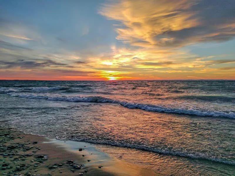 View of Torch Bay Nature Preserve in Bellaire, MI