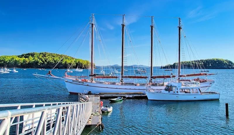 View of Town Beach in Bar Harbor, ME