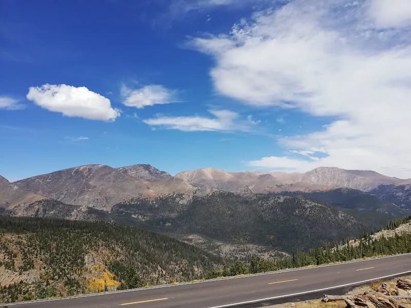 Trail Ridge Road route in Estes Park, CO