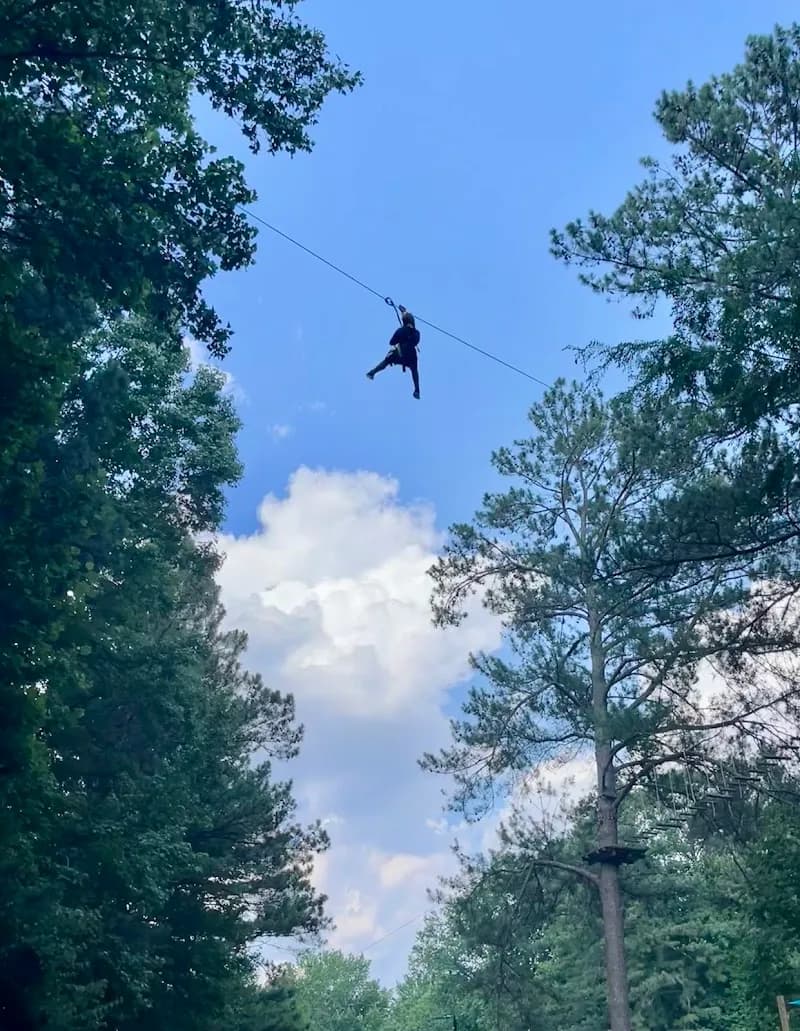 View of Treetop Quest Dunwoody Adventure Park and Ziplines in Roswell, GA
