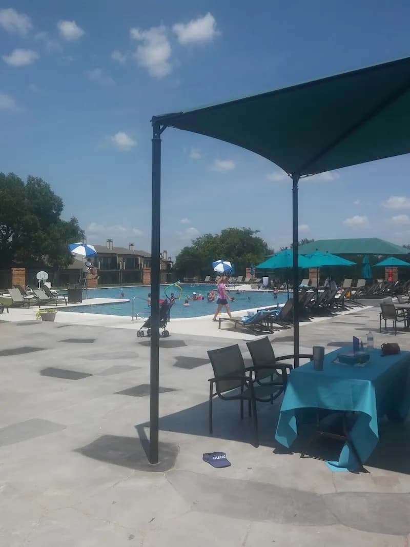 View of Trophy Club Country Club Tennis Courts & Pool in Trophy Club, TX