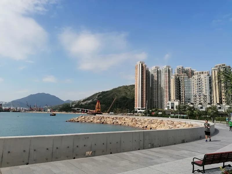 View of Tseung Kwan O Waterfront Park in Tseung Kwan O, HK