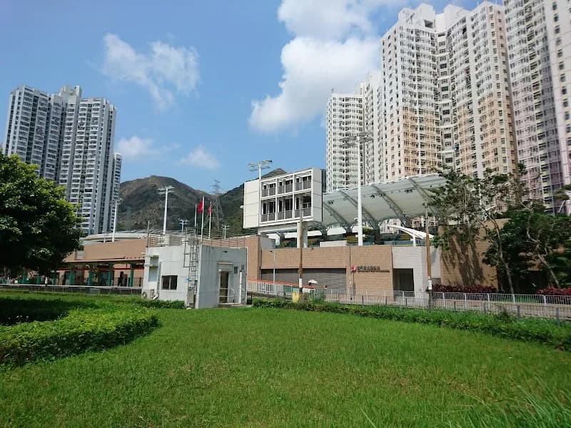 View of Tuen Mun Swimming Pool in Tuen Mun, HK