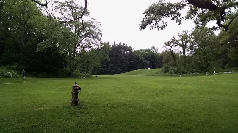 View of University of Michigan Nichols Arboretum in Ann Arbor, MI