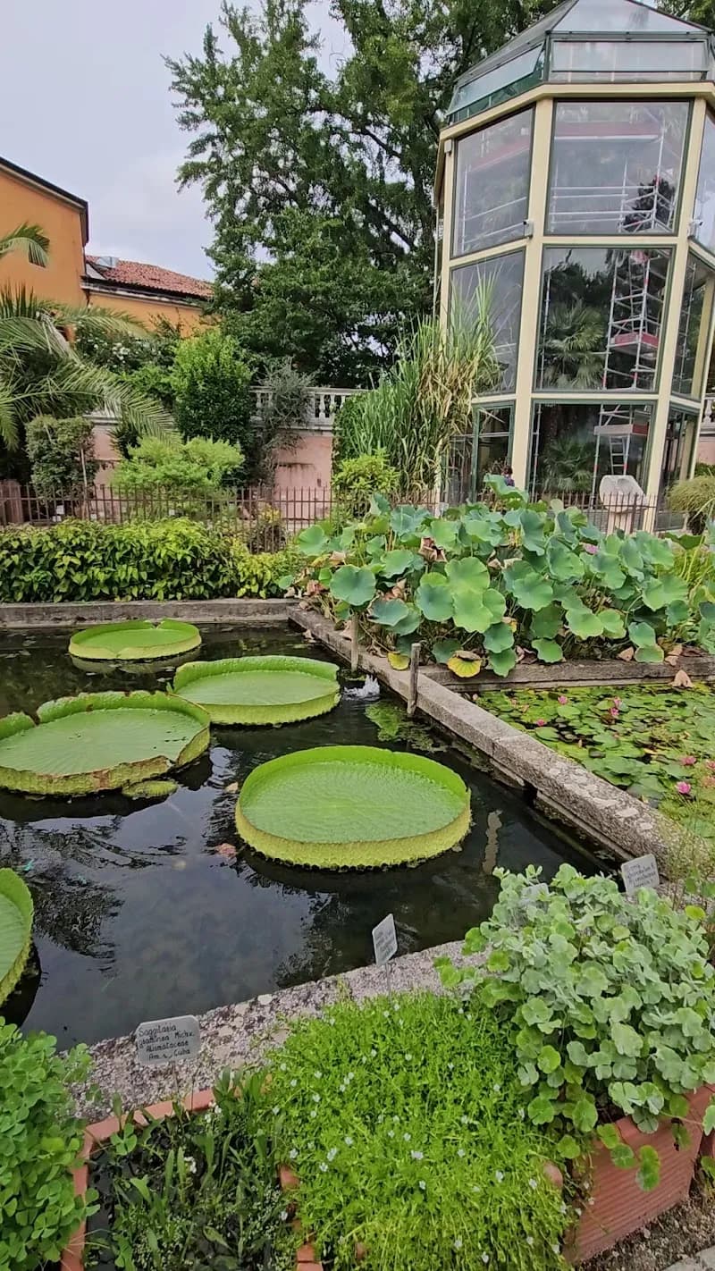 View of University of Padua Botanical Garden in Chirignago, VE