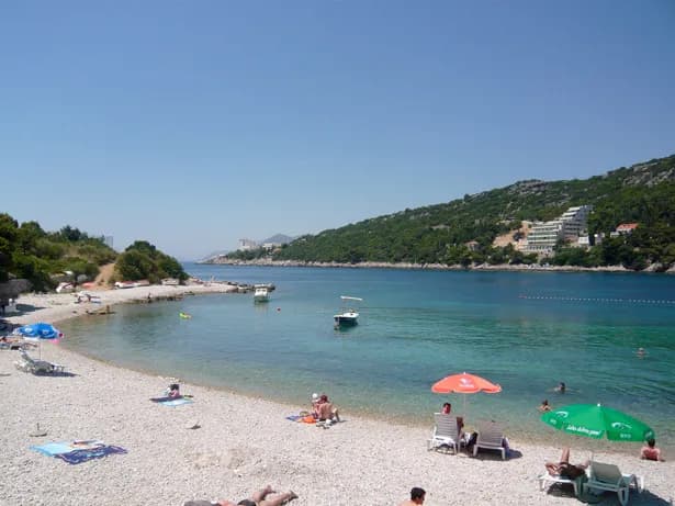 View of Uvala Lapad Beach in Dubrovnik, DN