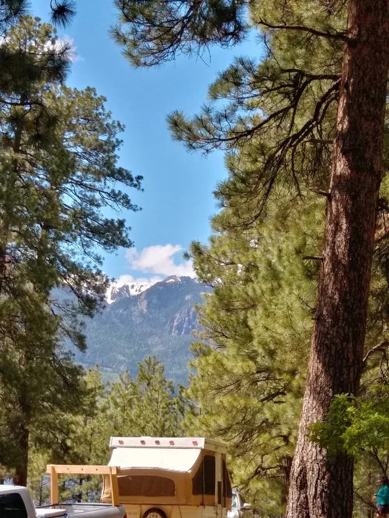 View of Vallecito Reservoir in Durango, CO