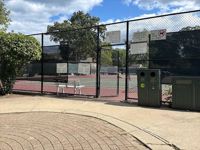View of Vattmann Park in Wilmette, IL