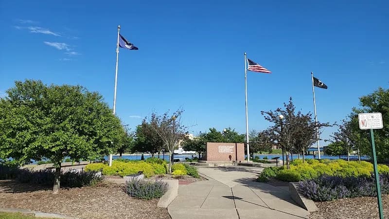 View of Veterans Memorial Park in Bay City, MI