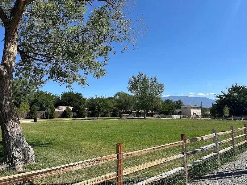 View of Village Park in Los Ranchos de Albuquerque, NM