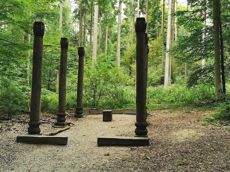 Walderlebnispfad hiking area in Freising, BY