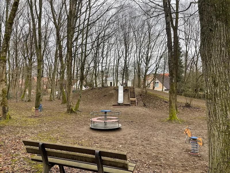 View of Waldspielplatz in Pullach im Isartal, BY