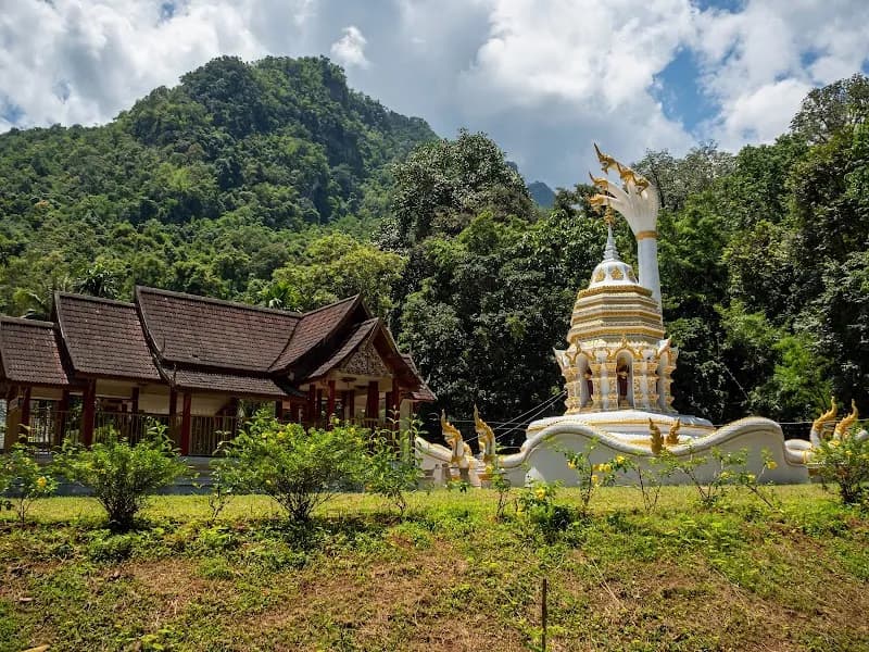 View of Wat Tham Chiang Dao in Chiang Dao, CM