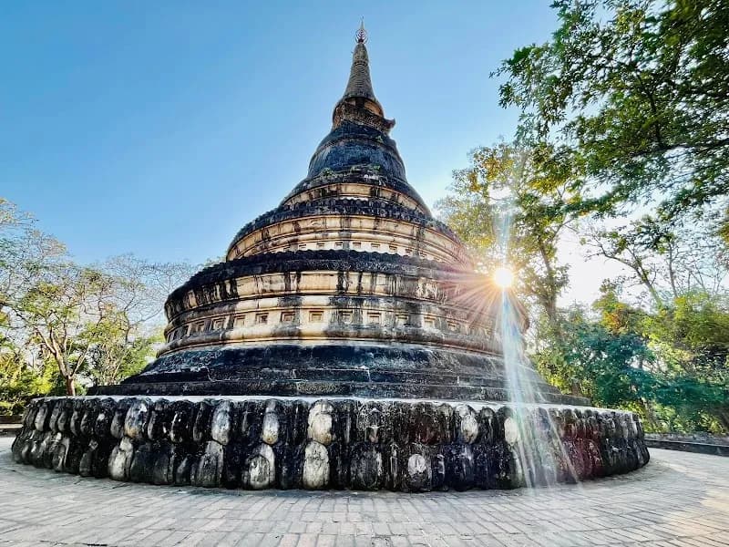 Wat Umong Suan Putthatham buddhist temple in Suthep, CM