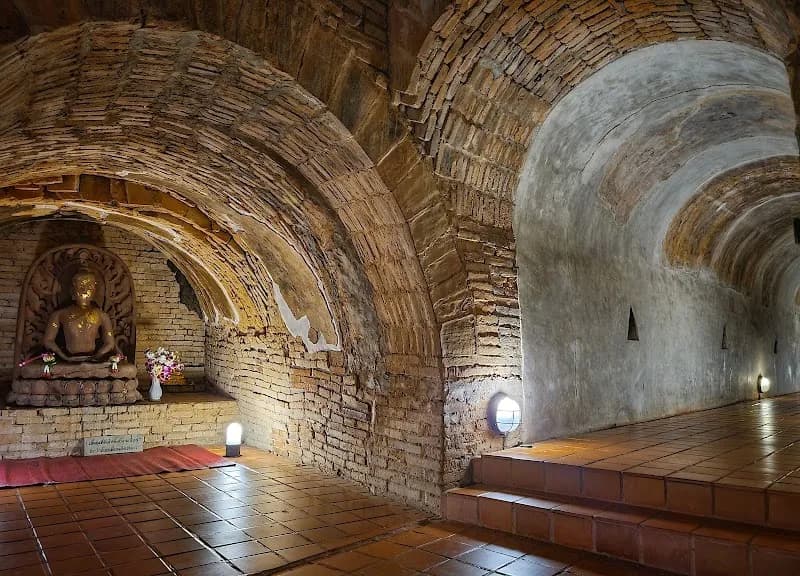 View of Wat Umong Suan Putthatham in Suthep, CM