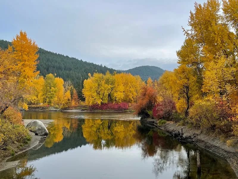 View of Waterfront Park in Leavenworth, WA