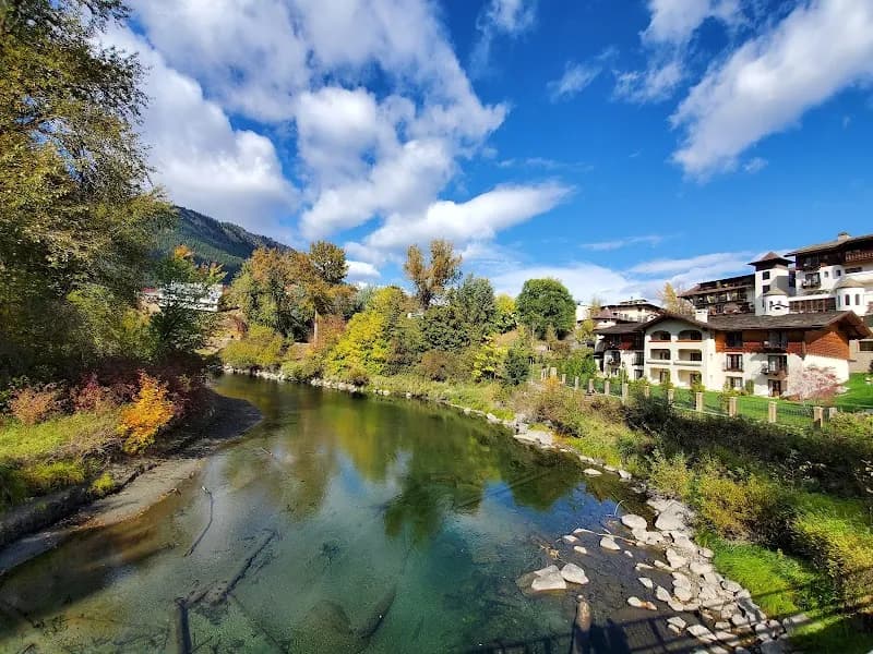 View of Waterfront Park in Leavenworth, WA