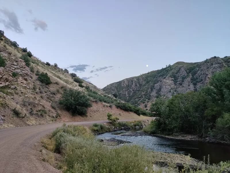 View of Waterton Canyon Trailhead in Denver, CO