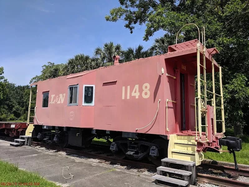 View of West Florida Railroad Museum in Milton, FL