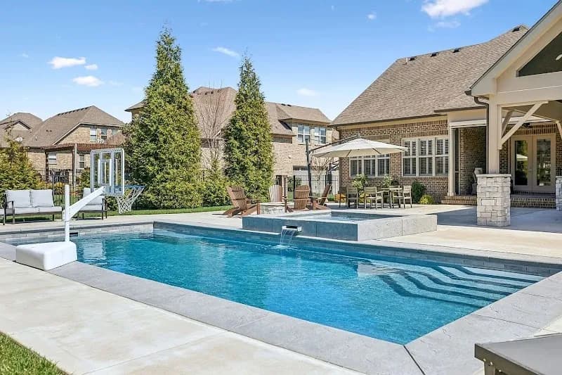 View of West Meade Pools in Belle Meade, TN