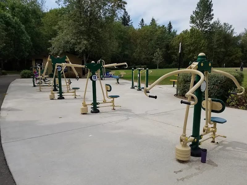 View of West Waluga Park in Lake Oswego, OR