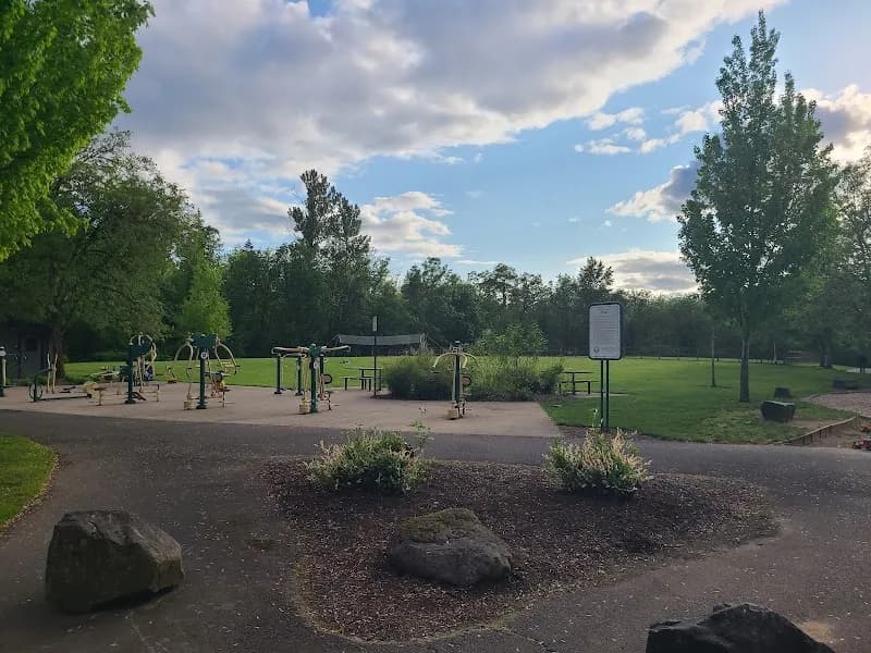 View of West Waluga Park in Lake Oswego, OR
