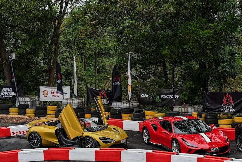 View of Yuen Long Kart Speedway in Yuen Long, HK