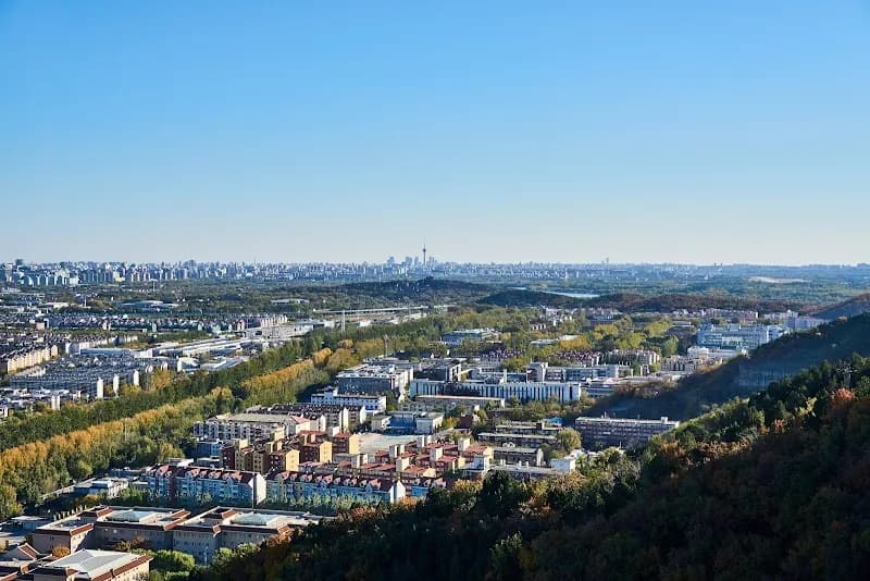 View of Zhangfang Bamboo Forest Park in Fangshan District, Beijing