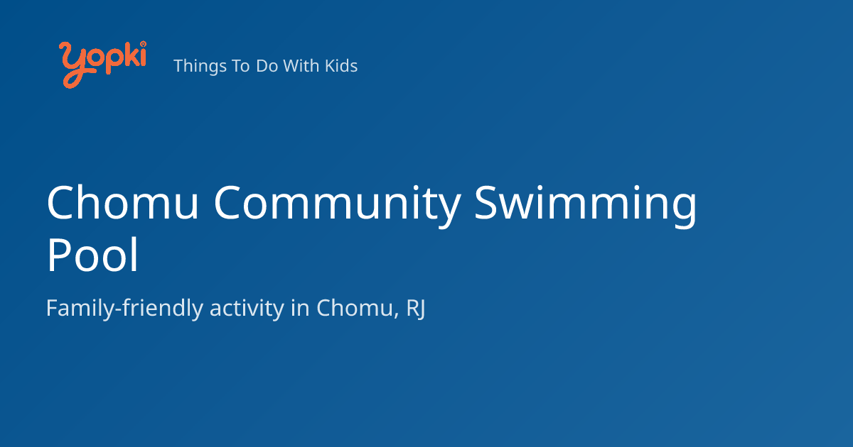 Chomu Community Swimming Pool — Kids Activity in Chomu, India