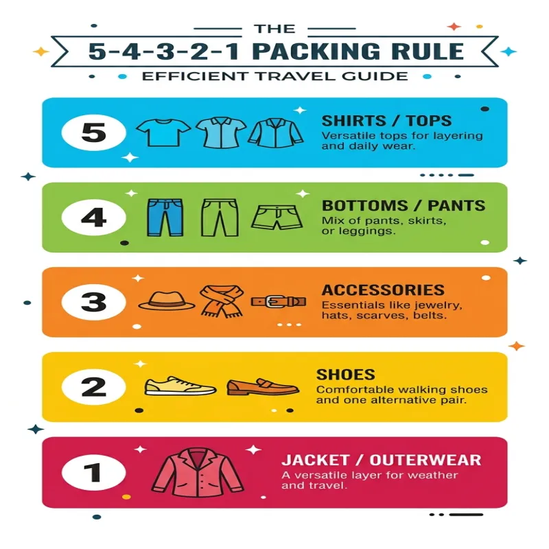 5-4-3-2-1 packing rule guide